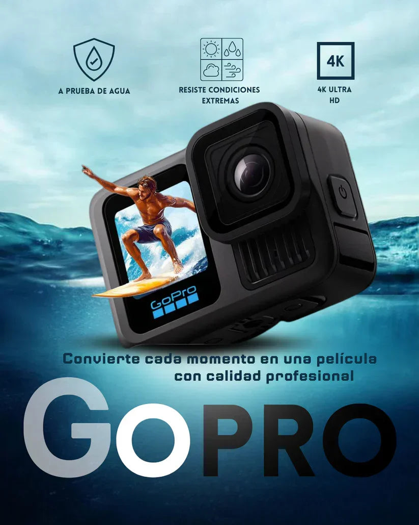 CÁMARA GO PRO 4K ULTRA HD