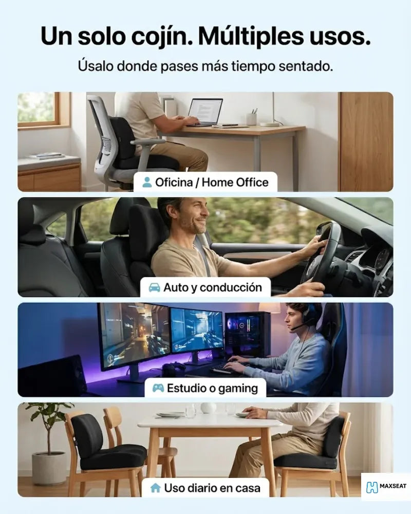 Cojín Ortopédico Ergonómico con Soporte Lumbar