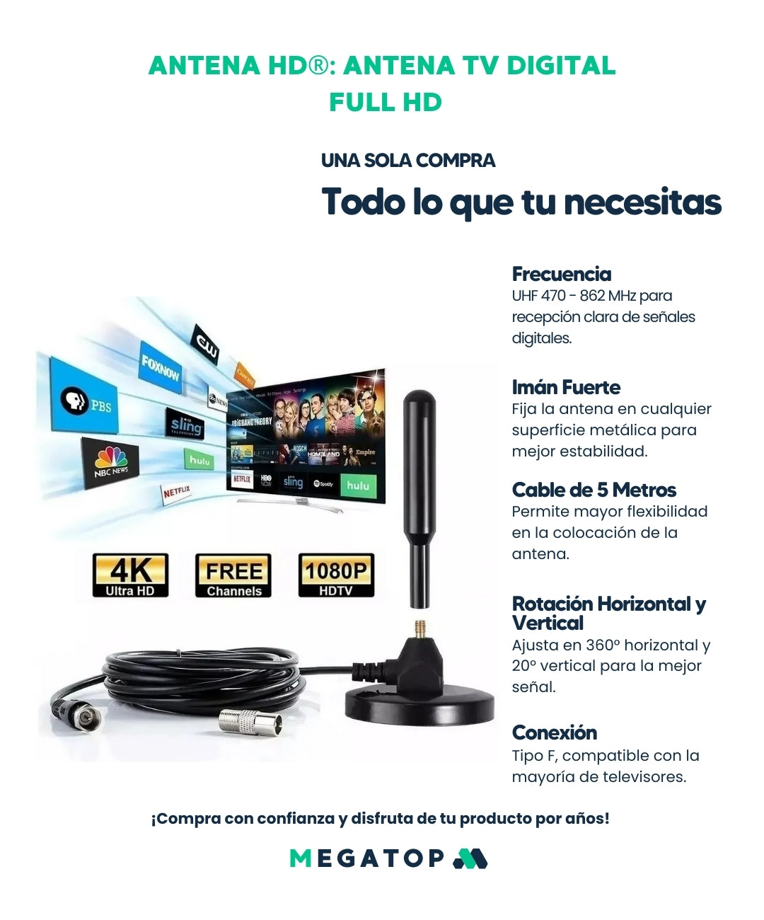 ANTENA HD: Antena TV Digital  Full HD