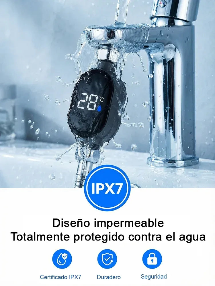 Diseño impermeable IPX7, totalmente protegido contra el agua