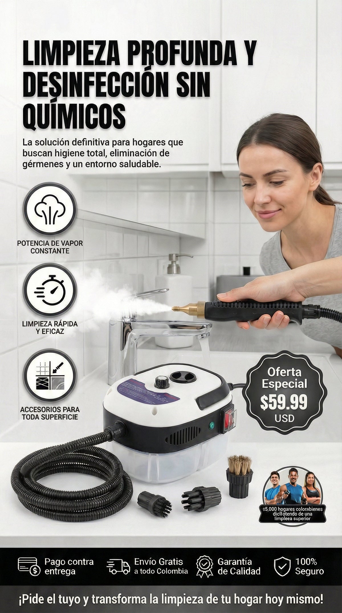 LIMPIADOR A VAPOR PORTATIL